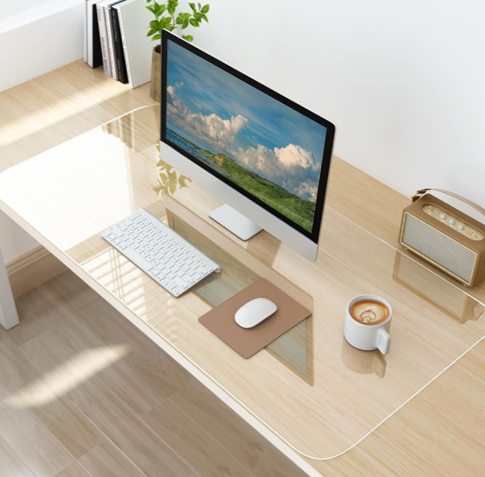 Non-Slip Transparent Desk Protector