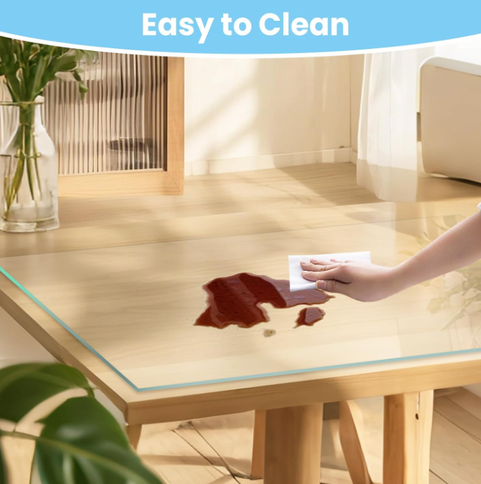 Clear Glass Desktop Protection Pad - Image 2