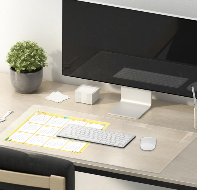 Long Clear Desk Protection Mat
