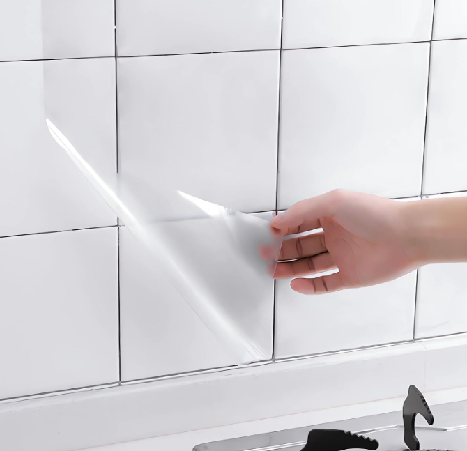 Glossy Clear Peel-and-Stick Protective Roll