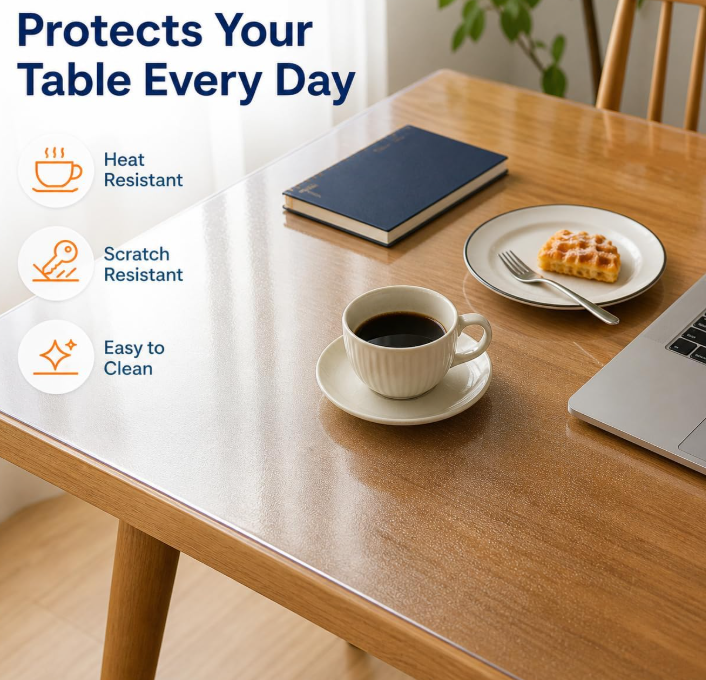 Frosted Table Protection Cover - Image 2