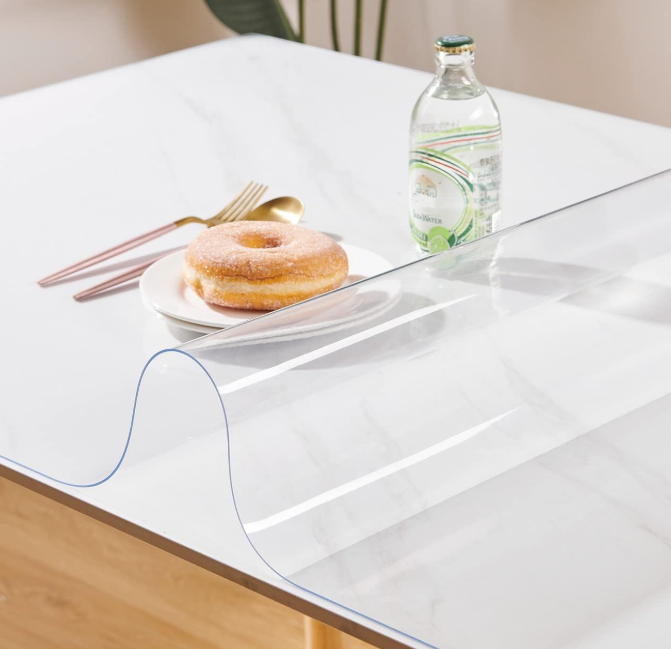 Clear Vinyl Desk Protection Cover